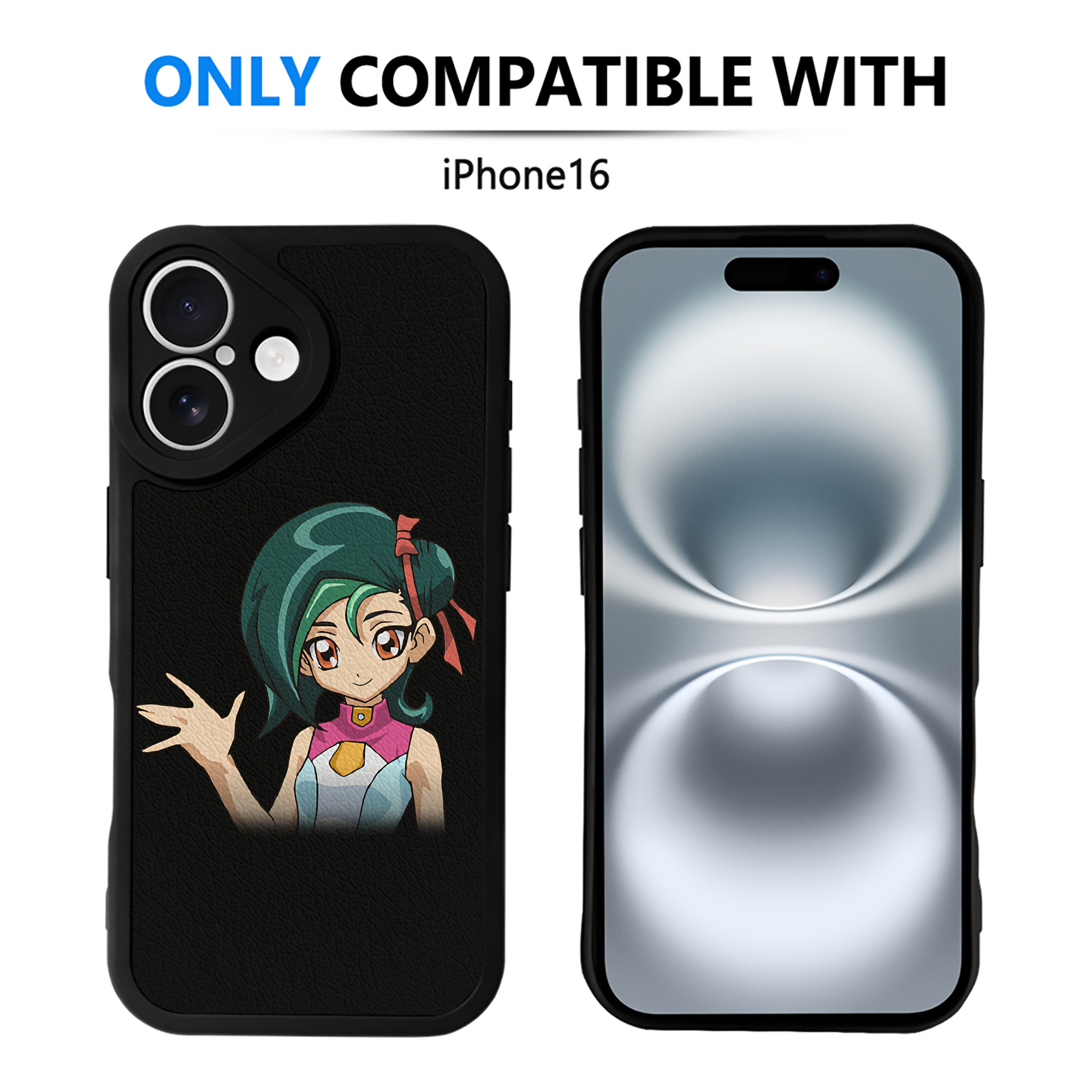 遊☆戯☆王 Yu-Gi-Oh! 【iPhone 16シリーズ対応】シリコンスマホケース（レザー調） 材質：シリコン